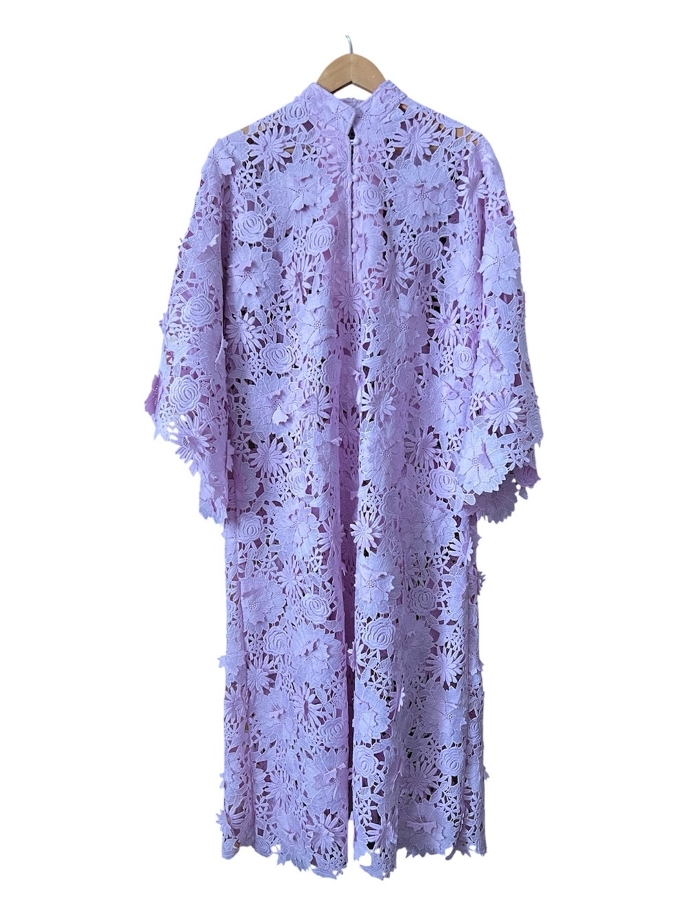 La Vie Style House New 3D Floral Guipure Lace Kaftan Dress One Size Kimono Boho